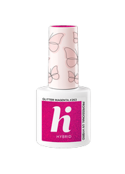 Lakier hybrydowy hi hybrid 5 ml Glitter magenta #263